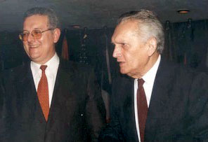 Imagen de Celso Furtado y el Secretario Ejecutivo de la CEPAL José Antonio Ocampo