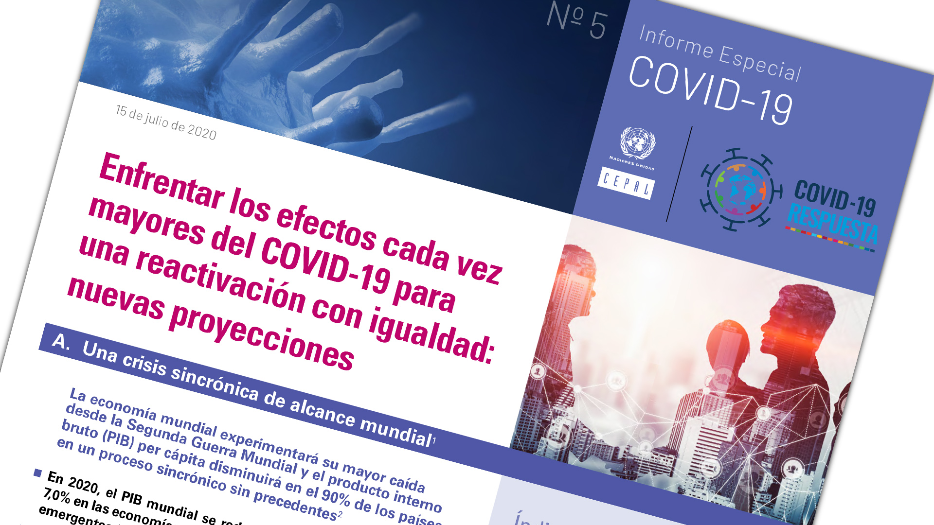 Portada Informe Especial COVID No. 5