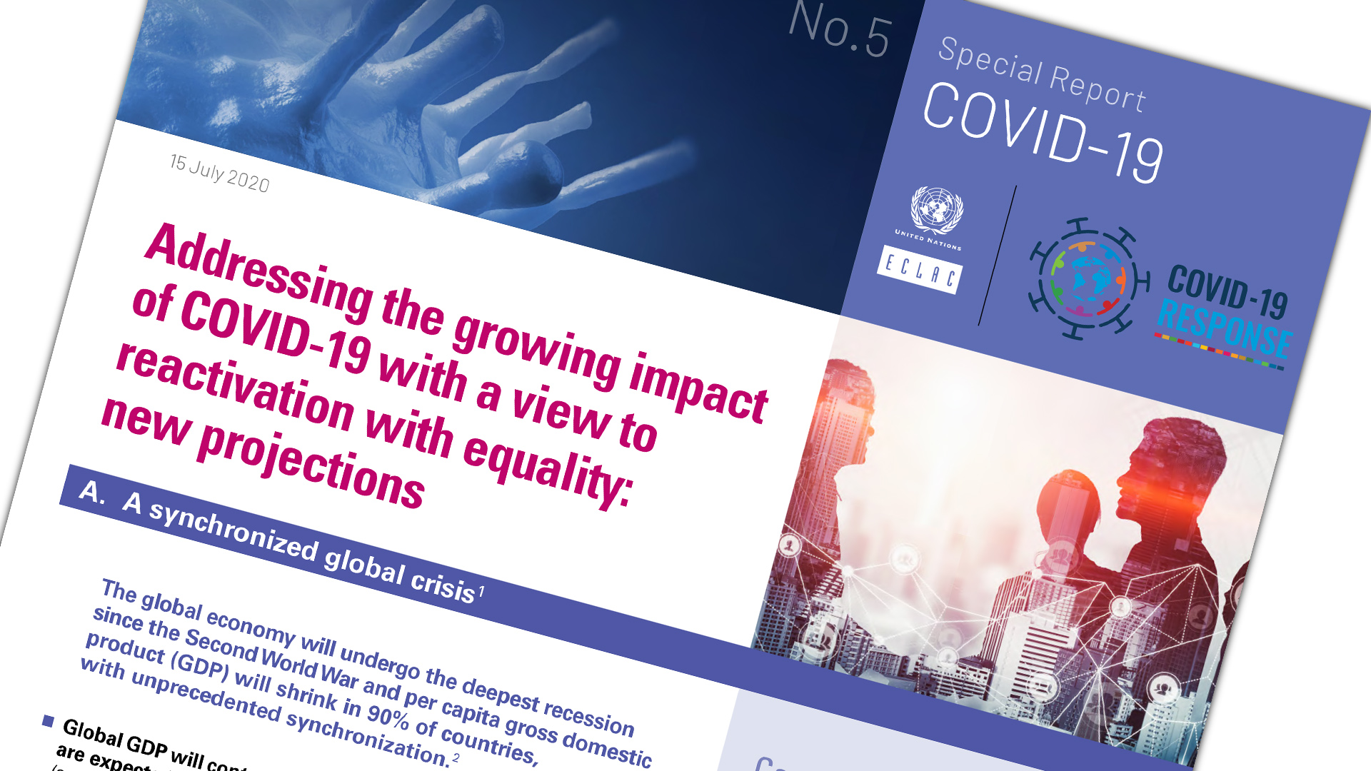 Cover ECLAC COVID-19 report No. 5