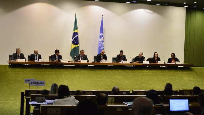 La reunión, que se prolongará hasta el viernes 24 de marzo, se realiza en la sede del Ministerio de Relaciones Exteriores de Brasil (Palacio de Itamaraty).