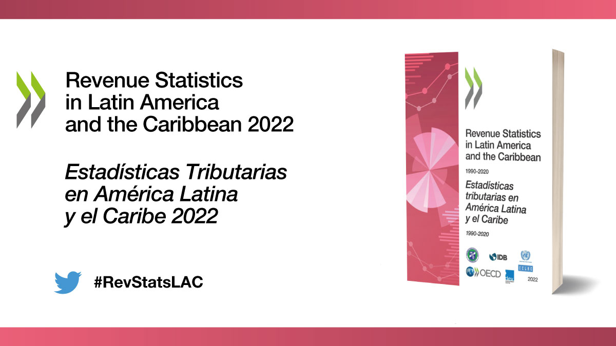 Banner informe Estadísticas Tributarias / Revenue Statistics 2022