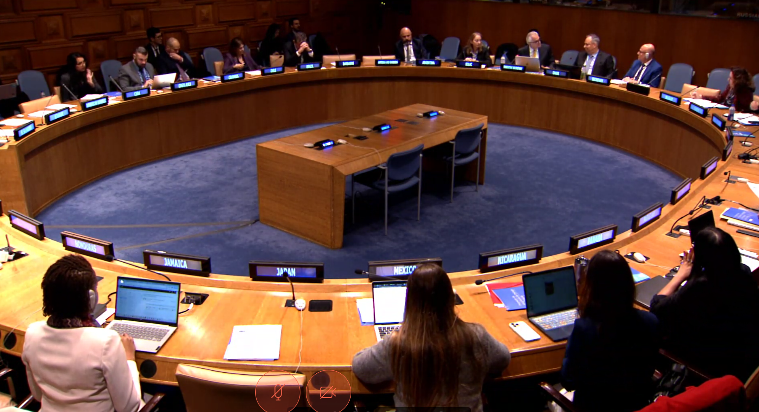 Vista general de la sala donde se realizó el 38 Comité Plenario de la CEPAL