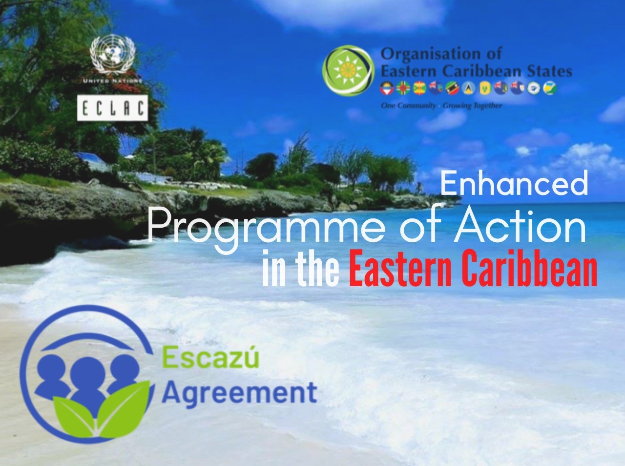 Banner Escazú Agreement MOU ECLAC-OECS English