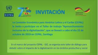 Reunión Programa CEPAL GIZ Aprovechamiento inclusivo de la digitalización