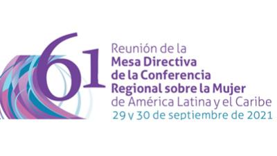 Logo 61 Mesa Directiva Conferencia de la Mujer ingles