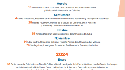 Imagen con detalle de las conferencias magistrales.