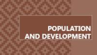 Banner Serie Population and development