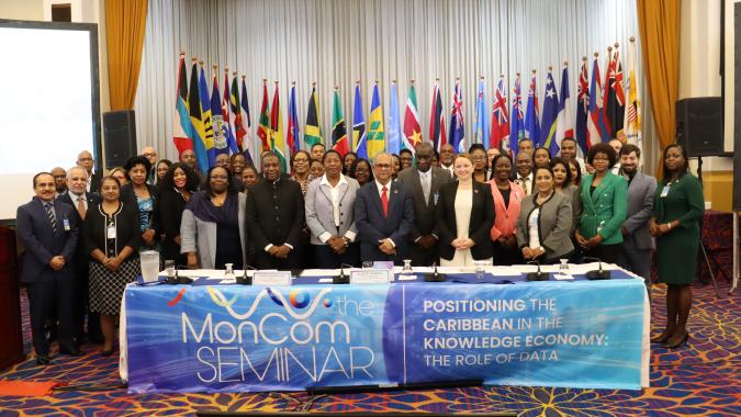 Photo showing attendees at the MonCom Seminar 2023