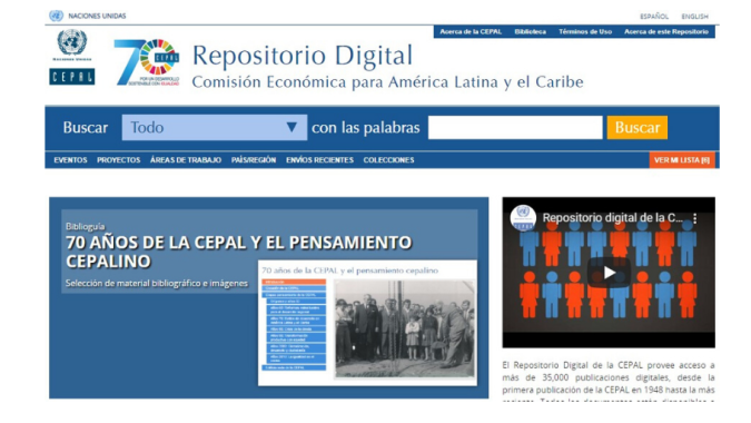 Repositorio Digital interfaz en español
