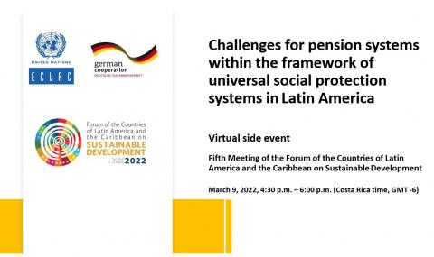 Virtual side event: Challenges for pension systems within the framework of  universal social protection systems in Latin America