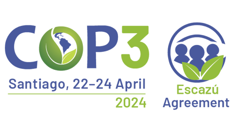 Logo COP3 Escazú Agreement Eng