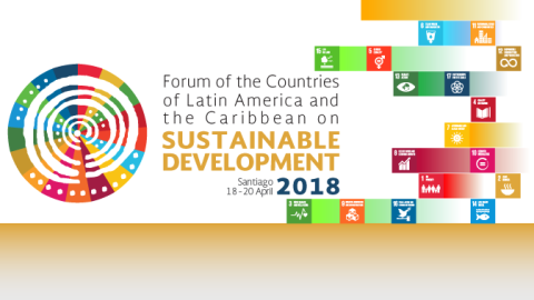 Banner of the seconf meeting of the Forum of the Countries on Sustainable Development