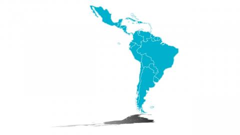 Imagen del mapa de América Latina y el Caribe