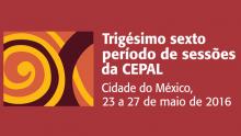Banner 36 período de sessões da CEPAL