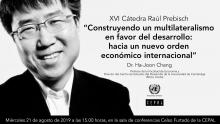 Banner XVI Cátedra Prebisch Ha-Joon Chang