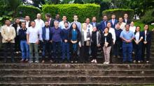 Foto grupal de los participantes en la sexta reunión de la Red Latinoamericana y del Caribe de la Huella Ambiental del Café