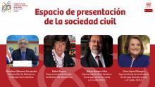 Espacio de presentación de la sociedad civil