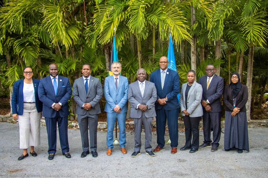 Foto grupal de la ceremonia de firma del Acuerdo de Escazú en Bahamas