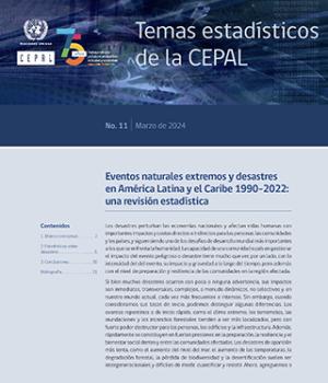 Eventos naturales extremos y desastres en América Latina y el Caribe 1990-2022: una revisión estadística