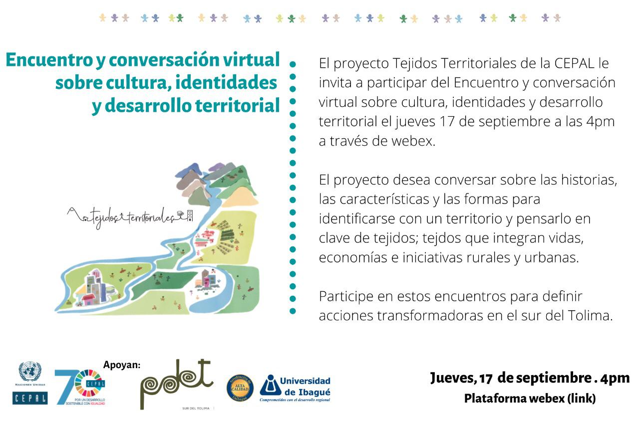 Encuentro y conversación virtual sobre cultura, identidades y desarrollo territorial