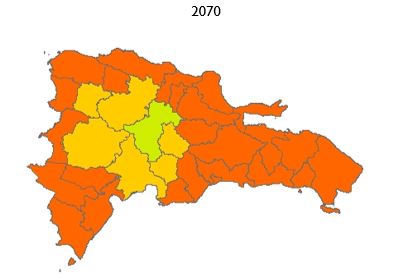 Datos y Estadísticas Cambio Climático - 2070